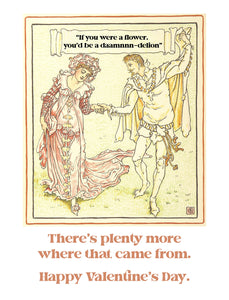 The Damn-delion Valentine's Day Card