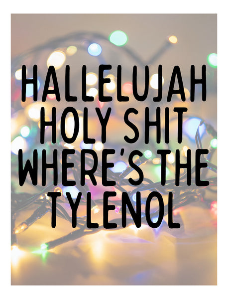 The Hallelujah Holy Shit Christmas Card