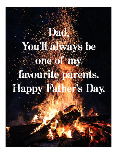 The One of My Favourite Parents Father's Day Card