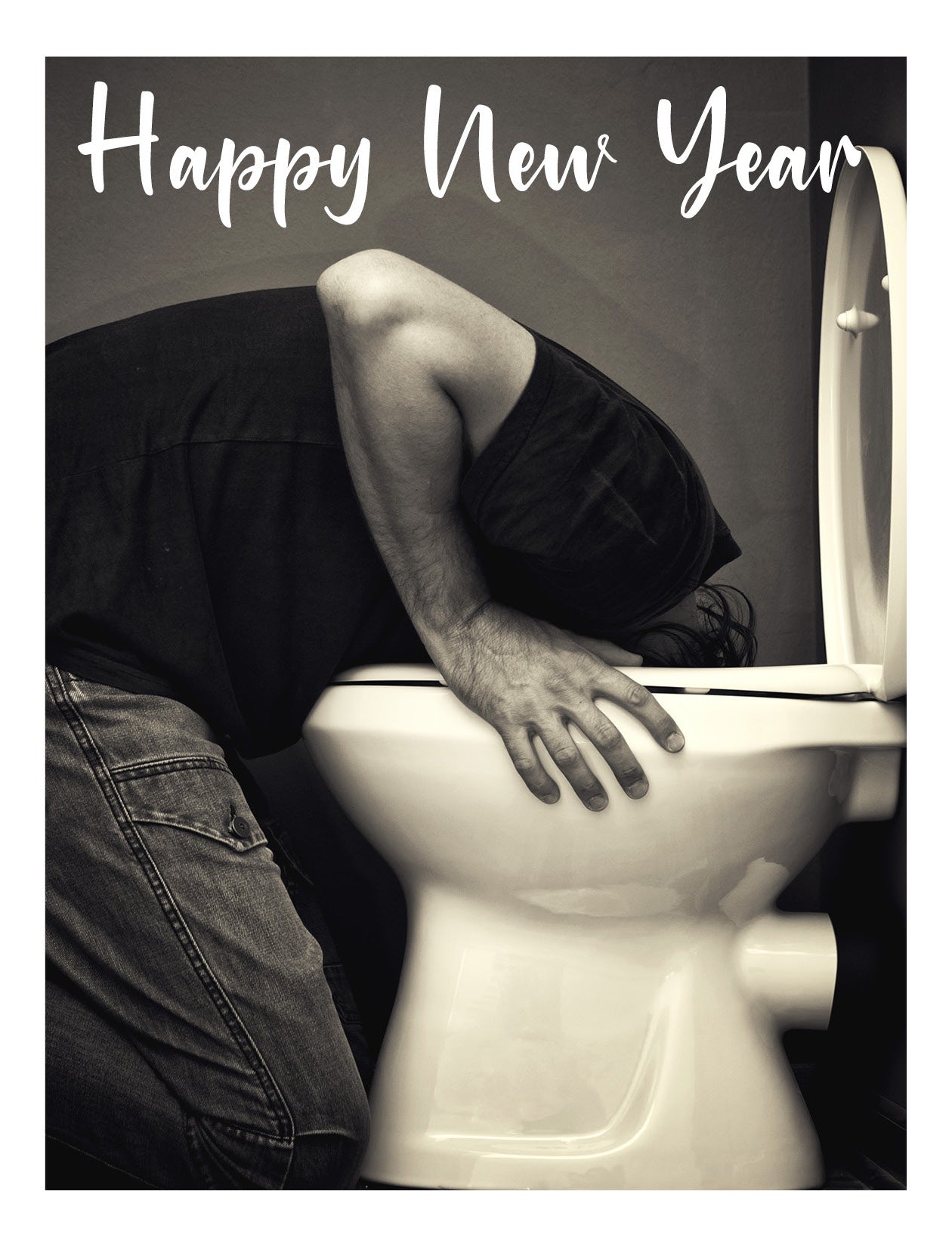 The On the Toilet Happy New Year Card